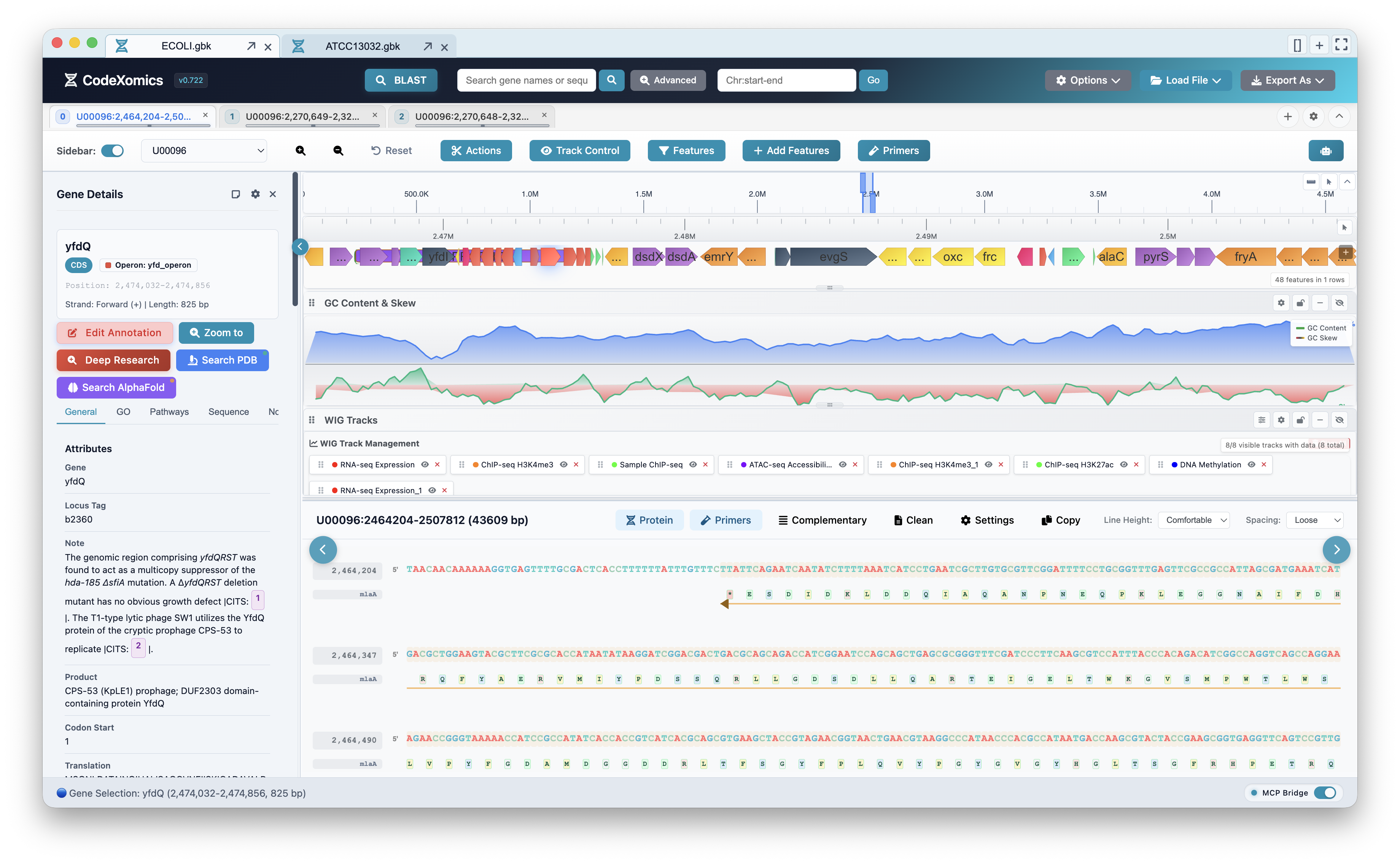 Genome browser overview